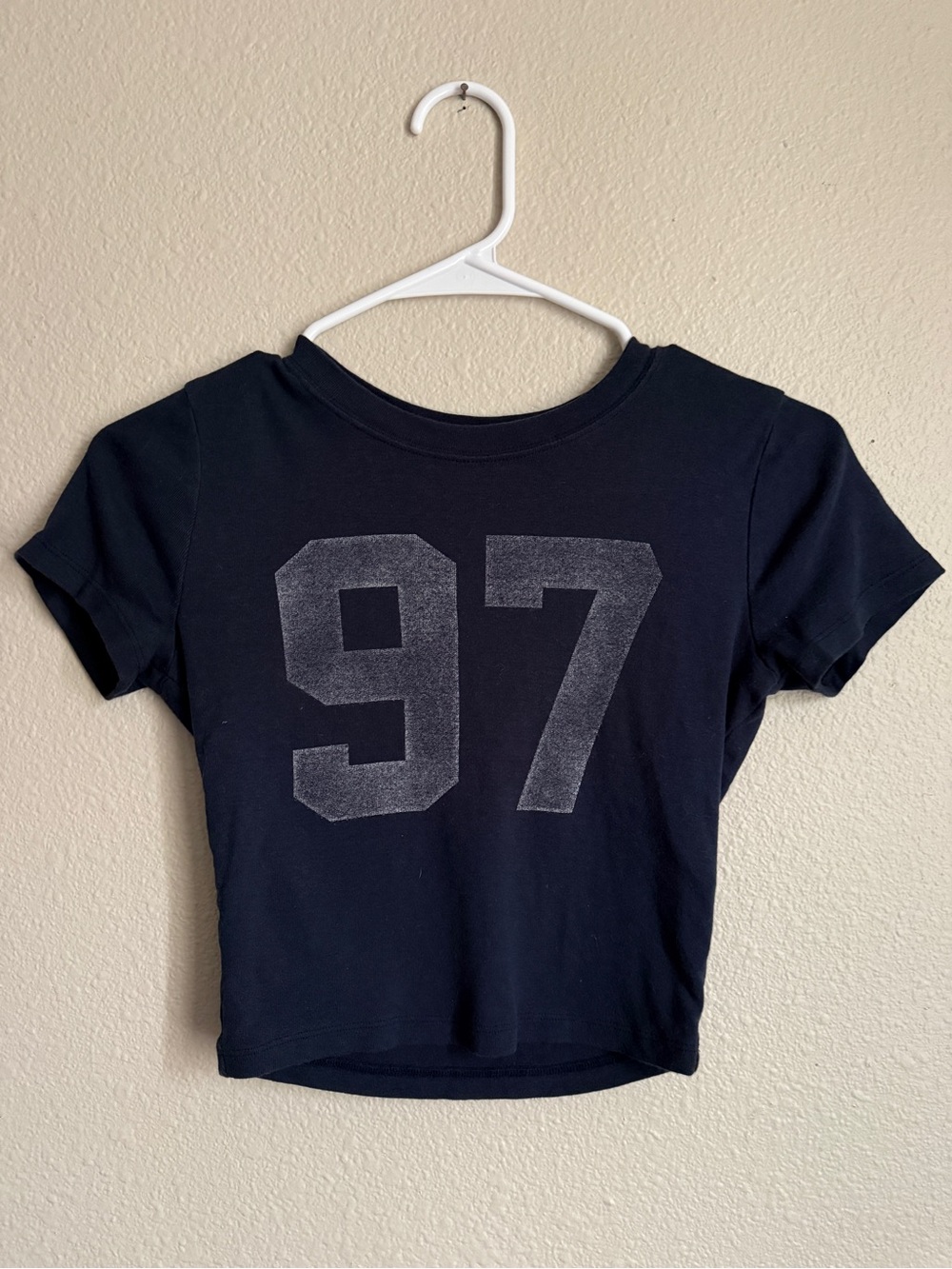 Hollister Navy 97 Graphic Baby Tee